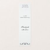 Benutzerdefinierte englische Scroll Tented Earring Visitenkarten (Außenseite Aufgefaltet)