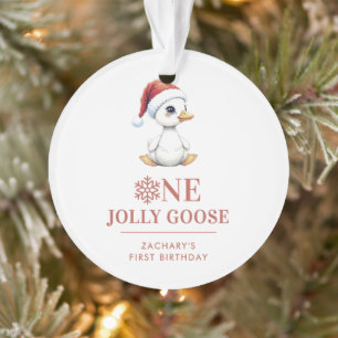 Benutzerdefinierte Ente Gans Dezember Erster Gebur Ornament