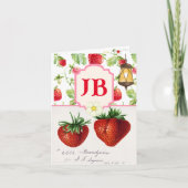 Benutzerdefinierte Erdbeerflachkarte (Vorderseite)