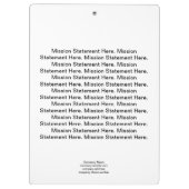 Benutzerdefinierte Ereignisklammer Klemmbrett (Rückseite)