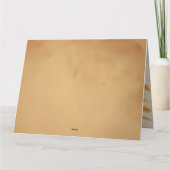 Benutzerdefinierte Erntedank-Faltkarte Karte (Rückseite)