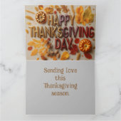 Benutzerdefinierte Erntedank-Faltkarte Karte (Innenseite)