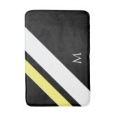 Benutzerdefinierte erste diagonale Linien schwarz Badematte (Vorderseite Vertikal)