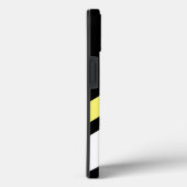 Benutzerdefinierte erste diagonale Linien schwarz Case-Mate iPhone Hülle (Rückseite / Rechts)