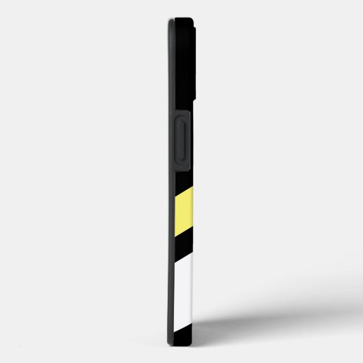 Benutzerdefinierte erste diagonale Linien schwarz Case-Mate iPhone Hülle (Rückseite / Rechts)