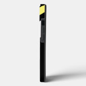 Benutzerdefinierte erste diagonale Linien schwarz Case-Mate iPhone Hülle (Rückseite / Links)