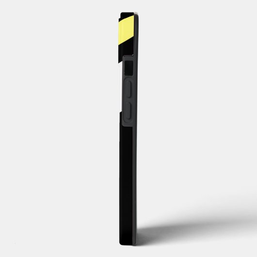 Benutzerdefinierte erste diagonale Linien schwarz Case-Mate iPhone Hülle (Rückseite / Links)