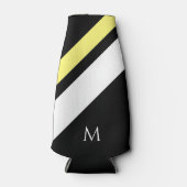 Benutzerdefinierte erste diagonale Linien schwarz Flaschenkühler (Vorderseite)