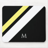 Benutzerdefinierte erste diagonale Linien schwarz Mousepad (Vorne)