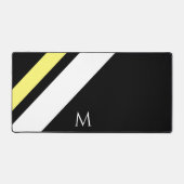 Benutzerdefinierte erste diagonale Linien schwarz Schreibtischunterlage (Vorderseite)