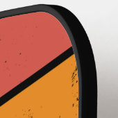 Benutzerdefinierte erste Retro-schwarze Katze Pickleball Schläger (Linke Seite)