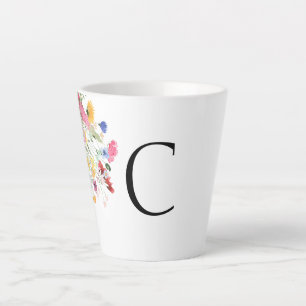 Benutzerdefinierte erste Wildblumen farbig Milchtasse