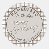 Benutzerdefinierte Etiketten für selbstgemachte We Runder Aufkleber (Vorderseite)