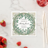 Benutzerdefinierte Eukalyptus-Beerdigung – Elegant Serviette (Beispiel)