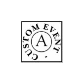 Benutzerdefinierte Event-Hand-Briefmarke Gummistempel (Prägung)