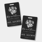 Benutzerdefinierte Event-VIPs für alle Teilnehmeri Ausweis (Vorder- & Rückseite)