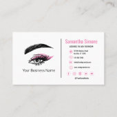 Benutzerdefinierte Eye Lash Extension Business Car Visitenkarte (Rückseite)