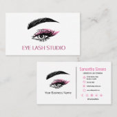 Benutzerdefinierte Eye Lash Extension Business Car Visitenkarte (Vorne/Hinten)