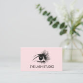 Benutzerdefinierte Eye Lash Extension Business Car Visitenkarte (Stehend Vorderseite)