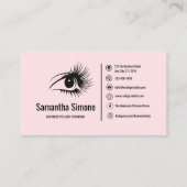 Benutzerdefinierte Eye Lash Extension Business Car Visitenkarte (Rückseite)