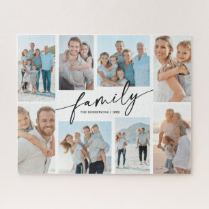 Benutzerdefinierte Familie 8 Foto-Collage Moderne  Puzzle