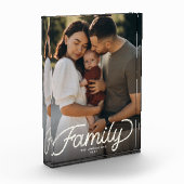 Benutzerdefinierte Familie bewahren Modernes Niedl Fotoblock (Links)