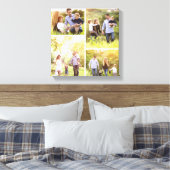 Benutzerdefinierte Familie Foto Collage Canvas Pri Leinwanddruck (Insitu (Schlafzimmer))