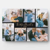 Benutzerdefinierte Familie Foto Vorlage Schwarze E Fotoplatte (Vorderseite)