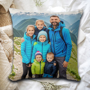 Benutzerdefinierte Familie mit 2 Fotos Kissen