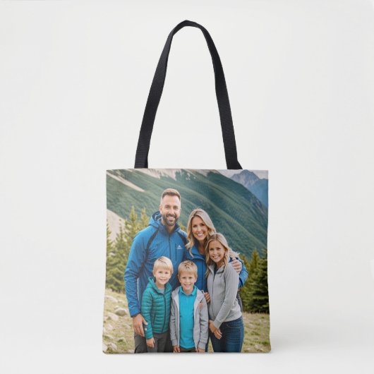 Benutzerdefinierte Familie mit 2 Fotos Tasche (Vorderseite)