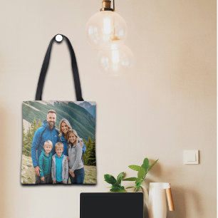 Benutzerdefinierte Familie mit 2 Fotos Tasche