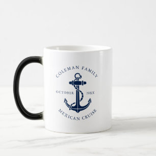 Benutzerdefinierte Familie Nautical Navy Blaues Bo Verwandlungstasse