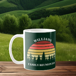 Benutzerdefinierte Familie Wiedersehen Forest Suns Kaffeetasse
