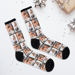 Benutzerdefinierte Familien-Kinder-Foto-Collage Socken