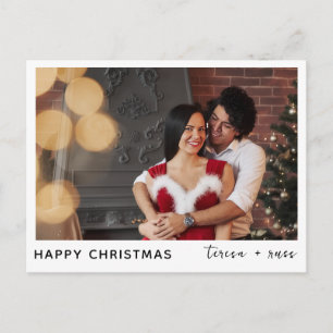 Benutzerdefinierte Familien-Weihnachtsfoto-Grußkar Feiertagspostkarte