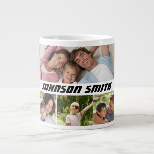 Benutzerdefinierte Familienfoto-Collage-Elektronik Jumbo-Tasse
