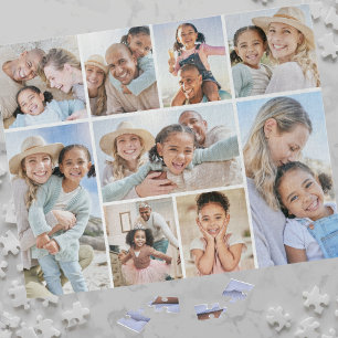 Benutzerdefinierte Familienfoto-Collage Puzzle