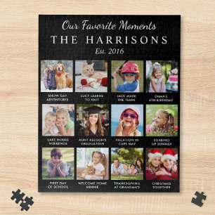 Benutzerdefinierte Familienfoto-Erinnerungen Colla Puzzle