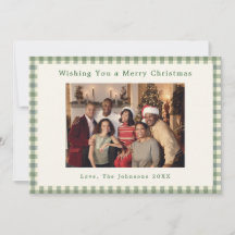 Benutzerdefinierte Familienfoto-Weihnachtskarte 