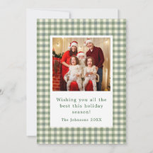 Benutzerdefinierte Familienfoto-Weihnachtskarte 