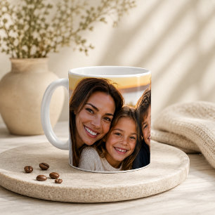 Benutzerdefinierte Familienfoto-Wraparound-Andenke Kaffeetasse
