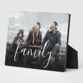 Benutzerdefinierte Familienfotografie Schwarzes Ab Fotoplatte (Seite)