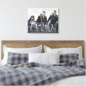 Benutzerdefinierte Familienfotografie Schwarzes Ab Leinwanddruck (Insitu (Schlafzimmer))