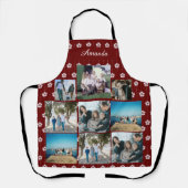 Benutzerdefinierte Familienfotosammlung mit Namen Schürze (Vorderseite)