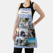 Benutzerdefinierte Familienfotosammlung mit Namen Schürze (InSitu)