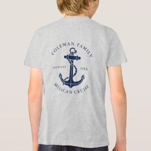 Benutzerdefinierte Familienkreuzfahrt Navy Blau Sc Tri-Blend Shirt