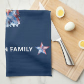 Benutzerdefinierte Familienname America Symbole Geschirrtuch (Viertel Falte)