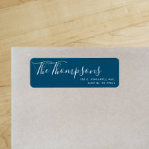 Benutzerdefinierte Familienname Ocean Blue Rücksen