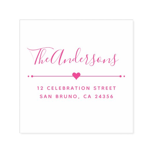 Benutzerdefinierte Familienname Skript und Rücksen Permastempel (Design)