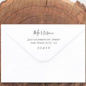 Benutzerdefinierte Familienname und Rücksendeadres Gummistempel